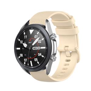 Strap-it Samsung Galaxy Watch 3 45mm luxe siliconen bandje (beige)