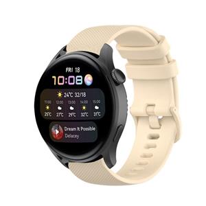 Strap-it Huawei Watch 3 (Pro) luxe siliconen bandje (beige)