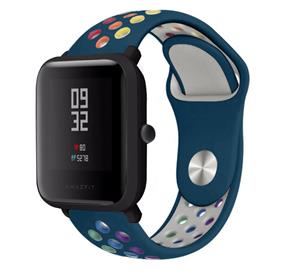 Strap-it Amazfit Bip sport band (dennengroen kleurrijk)