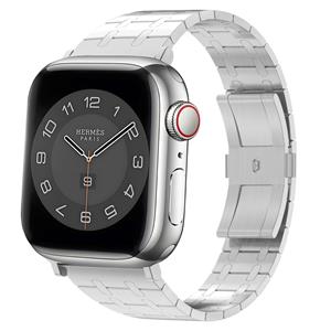 Strap-it Apple Watch premium stalen band (zilver)