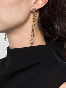 Philipp Plein Hexagon Lux drop earrings - Goud