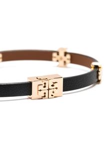 Tory Burch Armband met logoplakkaat - Zwart