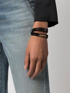 Saint Laurent Armband met logoplakkaat - 1000 NERO