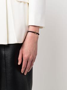 Alexander McQueen Armband met doodskop amulet - Zwart