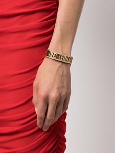 Philipp Plein logo-lettering band bracelet - Goud
