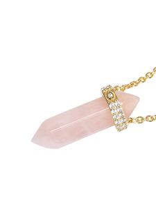 Nialaya Jewelry Halsketting met hart hanger - Roze