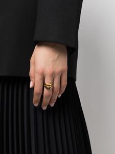 Alexander McQueen Ring met doodskop - Goud