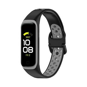 Strap-it Samsung Galaxy Fit 2 sport bandje (zwart/grijs)