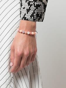 Nialaya Jewelry Armband met gefacetteerde stenen - Roze