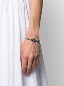 Tory Burch Eleanor logo-embellished cuff bracelet - Blauw