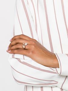 Monica Vinader Ring met diamant - Roze