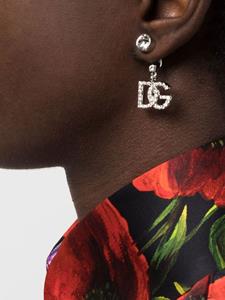 Dolce & Gabbana KIM  oorbellen met logo - Zilver