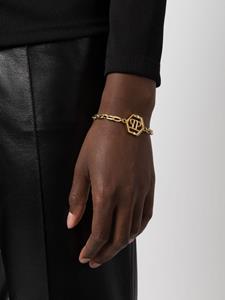 Philipp Plein Hexagon logo-plaque bracelet - Goud