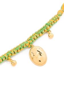 Aurelie Bidermann Honolulu macramé-detail bracelet - Goud