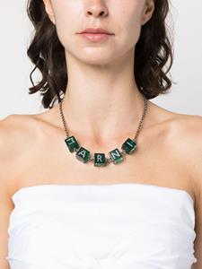 Marni logo-embellished necklace - Zilver