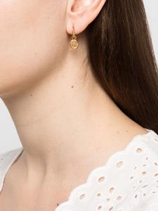 Missoma Molten Gemstone Doughnut Charm small hoop earrings - Goud