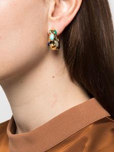 Missoma Molten Gemstone Chubby small hoop earrings - Goud