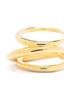 Charlotte Chesnais Triplet gold-plated silver ring - Goud
