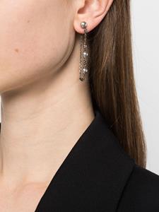 Alexander McQueen pearl-embellished Skull drop earrings - Zilver