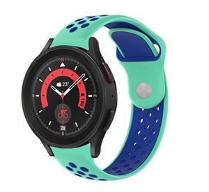 Strap-it Samsung Galaxy Watch 5 Pro sport band (aqua/blauw)