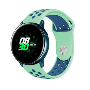 Strap-it Samsung Galaxy Watch Active sport band (aqua/blauw)