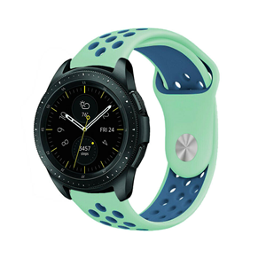 Strap-it Samsung Galaxy Watch sport band 42mm (aqua/blauw)