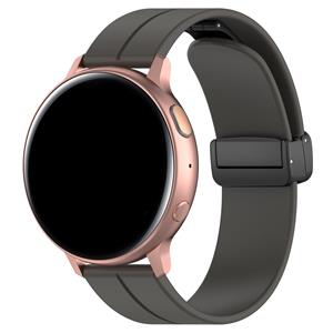 Strap-it Honor Magic Watch 2 D-buckle siliconen bandje (donkergrijs)