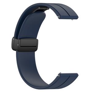 Strap-it Xiaomi Amazfit GTS D-buckle siliconen bandje (donkerblauw)