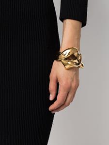 Alexander McQueen Twisted antique-finish cuff bracelet - Goud