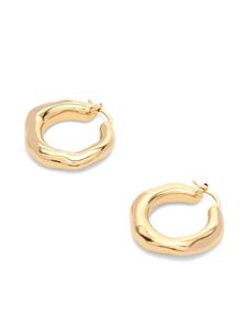 Jil Sander sculpted hoop design earrings - Goud