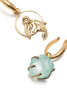 Erdem asymmetric hoop earrings - Blauw