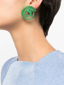 Sunnei spiral-bound circular-design earrings - Groen