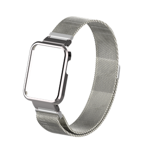 Strap-it Xiaomi Mi Watch Lite Milanese band (zilver)