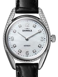 Shinola De Diamond Lug derby horloge - Wit