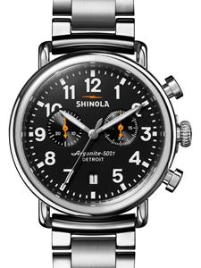 Shinola The Runwell Chronograph horloge - Zwart