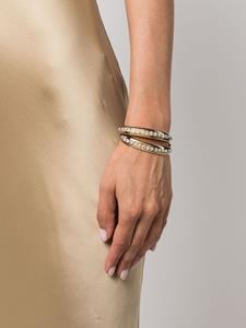 Amina Muaddi Jahleel crystal-embellished cuff bracelet - Goud