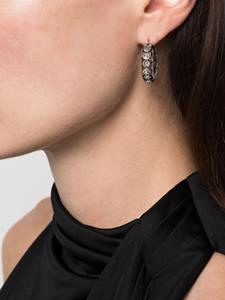 Amina Muaddi Jahleel crystal-embellished hoop earrings - Zilver