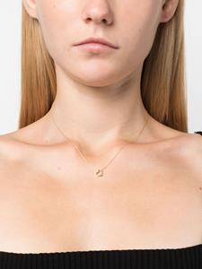 Aliita mini heart rhinestone necklace - Geel