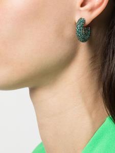 Amina Muaddi crystal-embellished earrings - Zilver