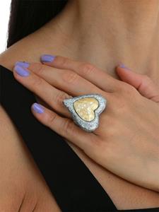 JULIETTA Ring met glitter - Zilver