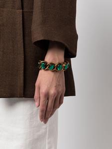 Marni crystal-embellished chain bracelet - Groen