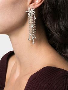 Maje Star crystal-embellished drop earrings - Zilver