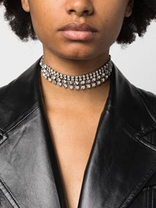 ISABEL MARANT crystal-embellished choker necklace - Zilver