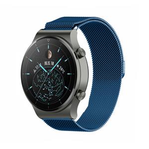 Strap-it Huawei Watch GT 2 Pro Milanese band (blauw)
