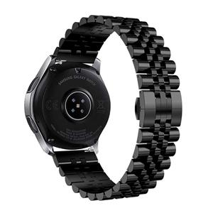 Strap-it Huawei Watch GT3 42mm Jubilee stalen band (zwart)