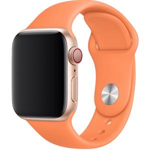 Strap-it Apple Watch silicone band (oranje-roze)