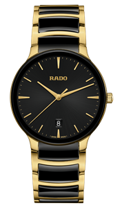 Rado centrix quartz black gold 39.5mm