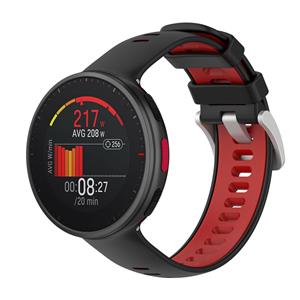 Strap-it Polar Vantage V2 sport bandje (zwart/rood)