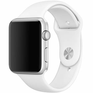 Strap-it Apple Watch 8 silicone band (wit)