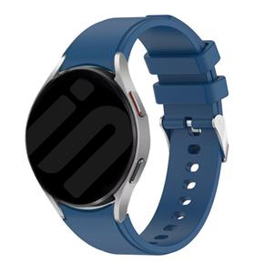 Strap-it Samsung Galaxy Watch 6 - 40mm siliconen band perfect fit (donkerblauw)